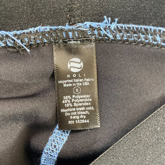 NOLI Floral Flower Print Leggings Women Size Small Blue Pink Skinny Slim Stretch - Picture 8 of 9